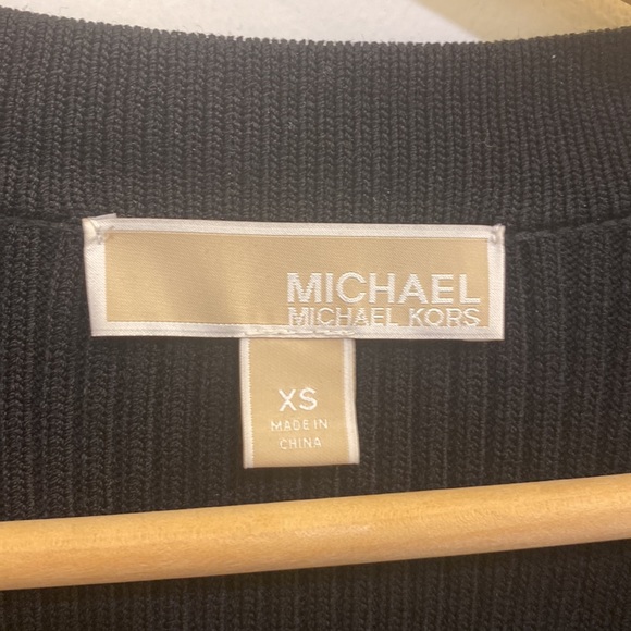 Michael Kors Black Lace up Bodycon Dress Size XS - Picture 4 of 5